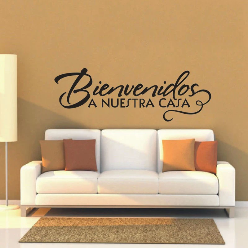 Spanish Vinyl DIY Wall Stickers Home Decoration Living room Bedroom Wall Decals Art