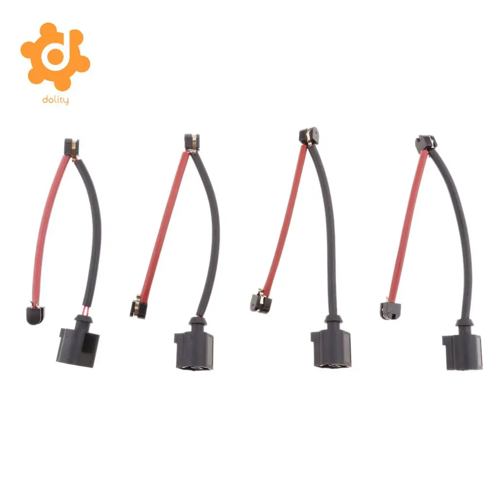 4 Pieces Front Rear Brake Pad Wear Sensor Indicator Wire For Audi Q7 VW Touareg 