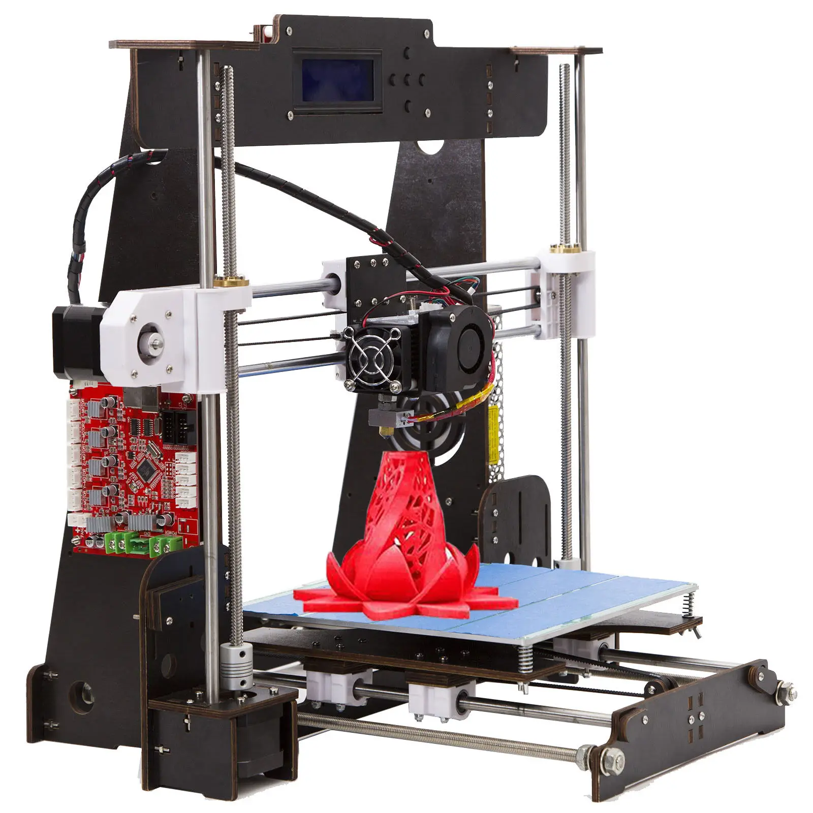 3d принтер DIY A8 Высокая точность рабочего стола Prusa i3 DIY ЖК-экран принтер дерево Impresora 3d сбой питания печать