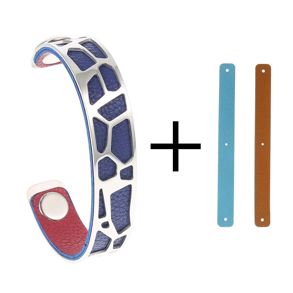 

Cremo Giraffe Stainless Steel Bangle Delicat Minimalist Bracelet Femme Bijoux Interchangeable Leather Eternal Bangles Pulseiras