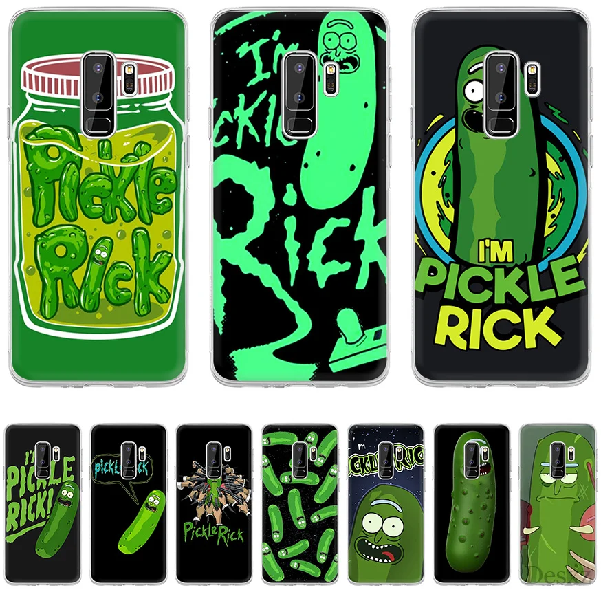 Phone Case Rick And Morty Pickle Rick Lovely Phone Accessories For Samsung Galaxy S7 Edge S8 S9 Plus Cover TPU