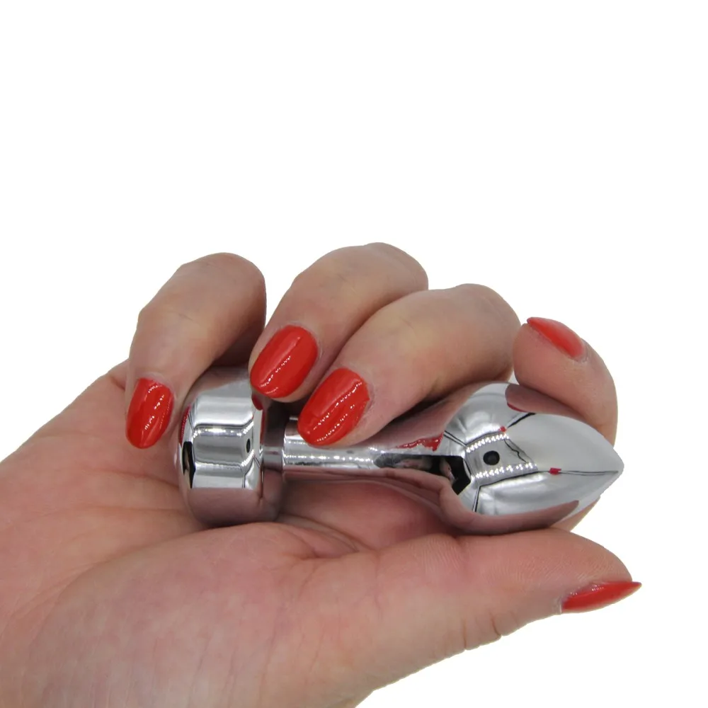 Metal Anal Butt Plug Stainless Steel Anal Plug Beads Jeweled Anus Jewelry Butt Insert Sex Products Toy for Adult