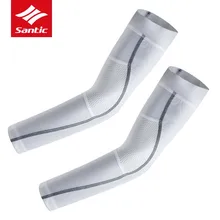 Santic нарукавник для мужчин и женщин для занятий спортом на открытом воздухе, бега, баскетбола, езды на велосипеде, рукава для езды на велосипеде, защита от УФ-лучей, гетры Mangas Ciclismo