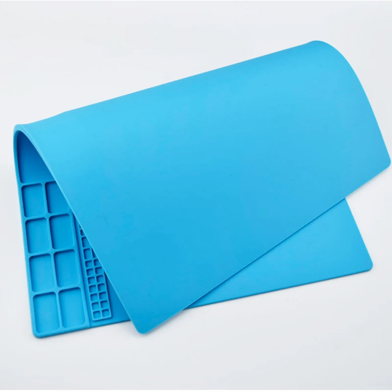 

Electric Soldering Pad 35*25cm Silicone Heat Soldering Mat Insulation Maintenance Electronic Iron Pad Phone Repair Desk