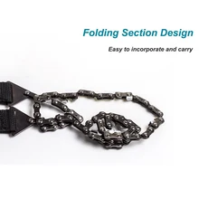 Hand Wire Saw Steel Wire Hand Chain Saw Gear Like Saw Scroll Emergency Outdoor Camping Hiking Hunting Survival Tool practical emergency hand chain saw survival gear manual stainless steel wire saw ring travel outdoor camping hiking tool