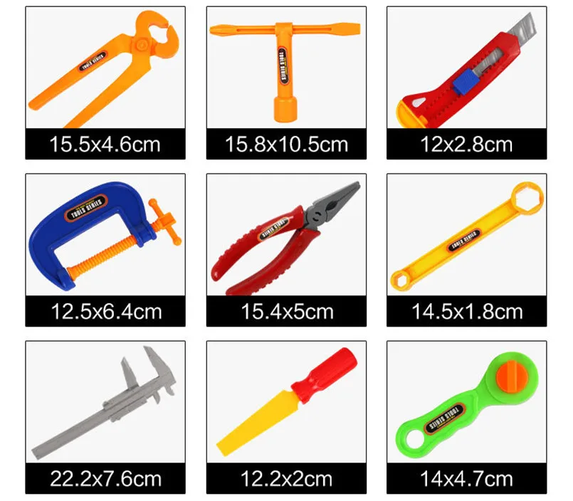32 шт./компл., инструменты для ремонта, ролевые игры, игрушки для мальчиков, строительный инструмент, набор, дрель, инженер, обслуживание, пластик, дети