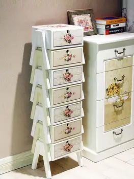 

Cabinet locker free combination bedroom solid wood storage cabinet drawer cabinet finishing room living room modern home