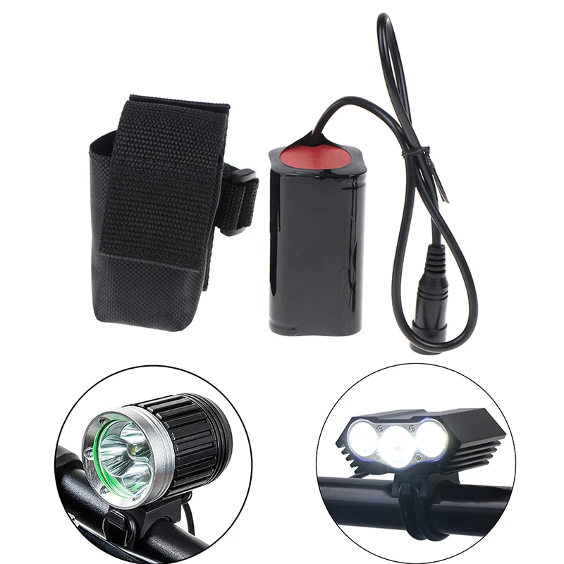 

8.4V 6400mAh Rechargeable 4x 18650 Battery Pack For Head lamp Bike Bicycle Light Cycling Bicycle Accessories