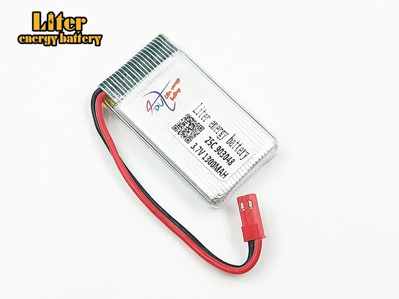 3,7 V 1300 mAH разрядный JST штекер/штекер SM 903048 25C для дистанционного управления летательными аппаратами и вертолетными аксессуарами