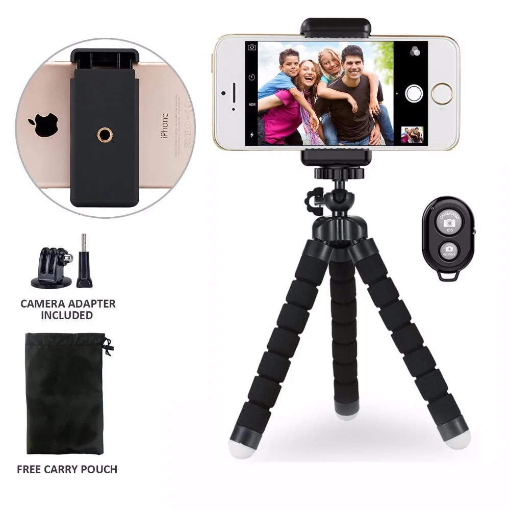 Duszake гибкий осьминог Gorillapod для телефона мини штатив iPhone Xiaomi Huawei камера Настольный