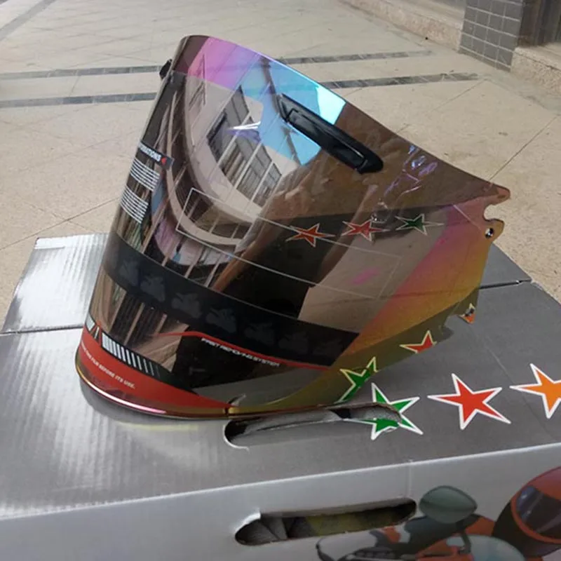 

Motorcycle Half Helmet Visor Fitting For Arai Motorbike Helmets Lens Transparent Black Rainbow Color choose