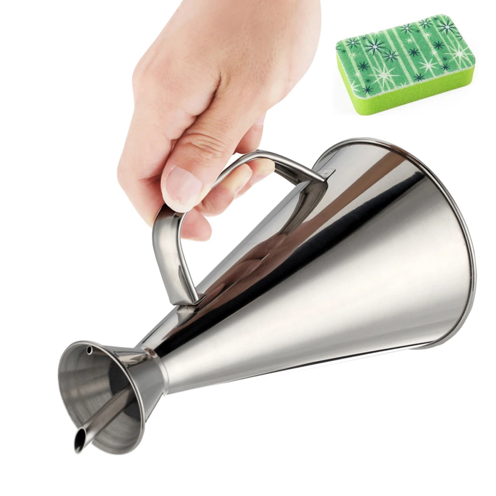 

500ml Stainless Steel Leakproof Drops Edible Oil Pot Sauce Dispenser Vinegar Oil Bottle