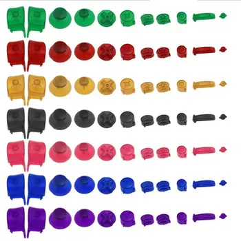 

25SETS/ LOT For Gamecube Controller Mod Colorful Complete button set with Thumbsticks for N GC button set
