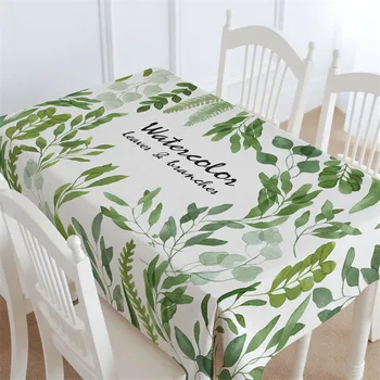 

Flowers Printed Table Cloth Thicken Cotton Linen Dining Tablecloth Rectangular Table Cover Home Decor