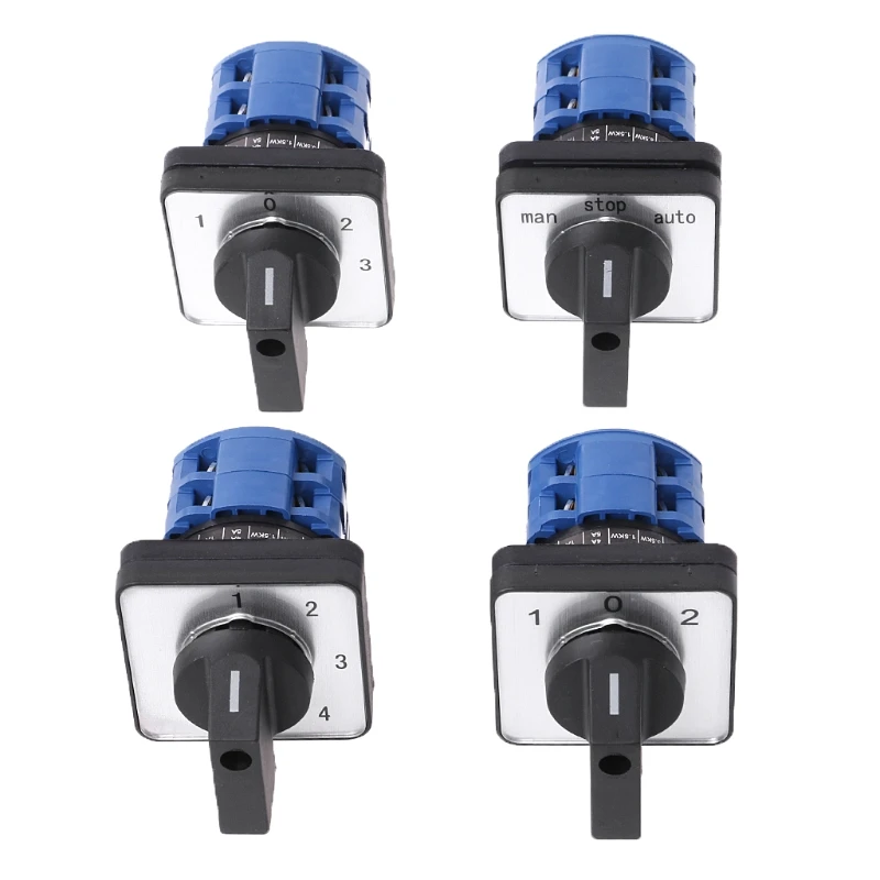 

Electric 2/3/4 position 8 Terminals Rotary Cam Changeover Switch 660V 20A 'zt
