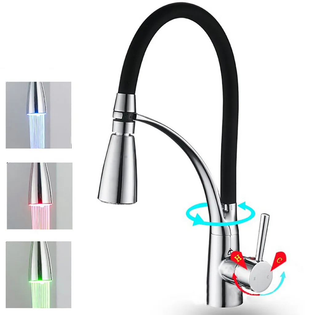 

Top sale Modern Single Lever Single Handle Pull Out Sprayer Kitchen Sink Faucets Copper kitchen faucet easy to be installed