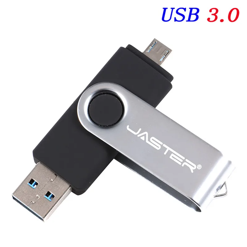 JASTER USB 3,0 OTG Usb флеш-накопители 8 ГБ 16 ГБ 32 ГБ 64 Гб 128 ГБ флеш-накопители двойной флеш-накопитель для системы android в розничной упаковке - Цвет: J