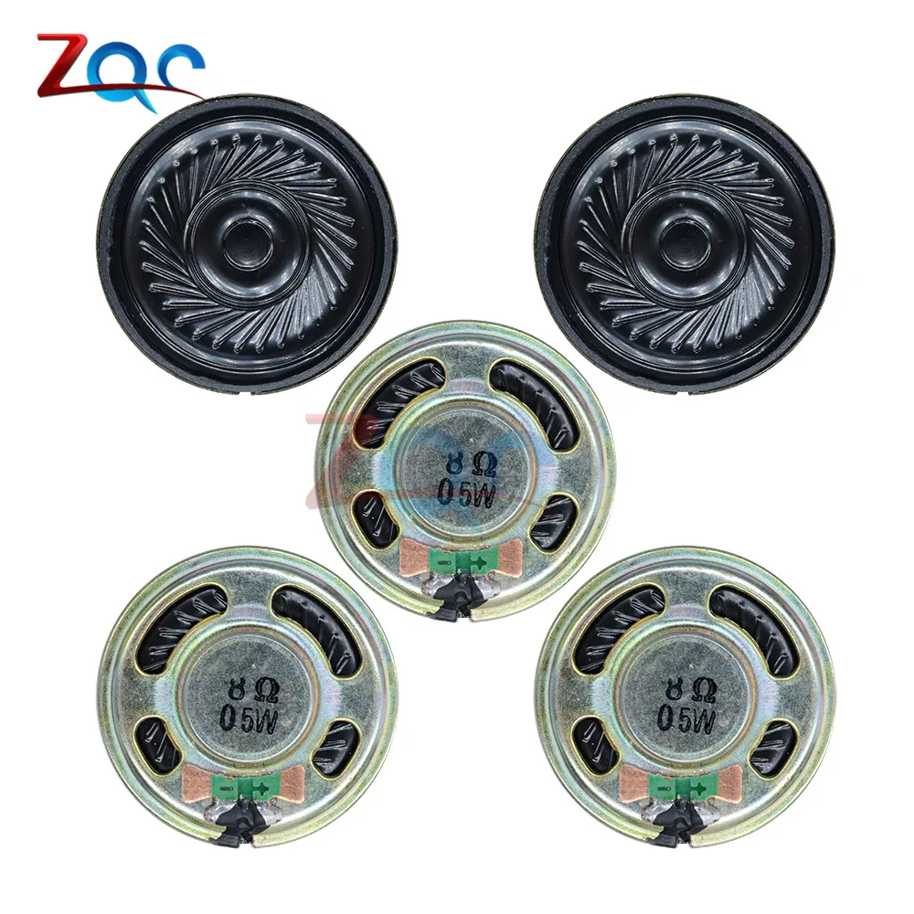 

5pcs Ultra-thin speaker 8 ohms 0.5 watt 0.5W 8R speaker Diameter 36MM 3.6CM thickness 5MM