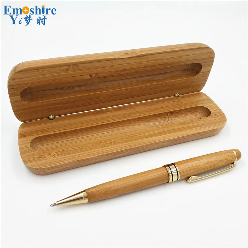 Emoshire Factory Outlet bamboo ball pen fine suit bamboo pencil case bamboo pen custom lettering custom (7)