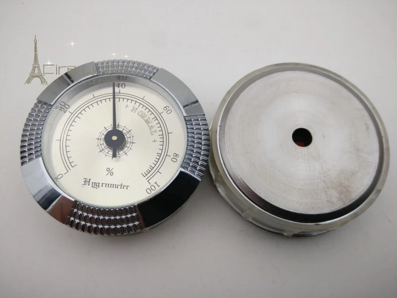 Металлическая указка Гигрометр высокая точность для гитары сигары чехол Humidor серебро 45 мм диаметр