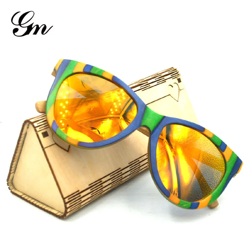 

G M color wood, fashion, polarized sunglasses