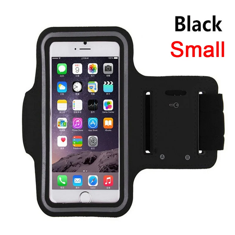 Small Black Спорт на открытом воздухе Универсальный нарукавный чехол для iphone Redmi Note 7 Тренажерный зал Бег сумка телефон сумка-повязка на руку чехол P30 Honor 10i на руку - Цвет: Small Black