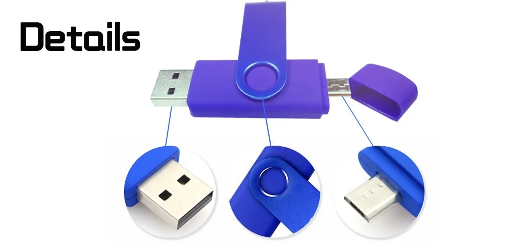 Смартфон OTG USB Флеш накопитель 64 ГБ 32 ГБ 16 ГБ 8 ГБ usb-накопитель двойного назначения OTG флешки флэш- диск для телефона Android Бесплатная доставка