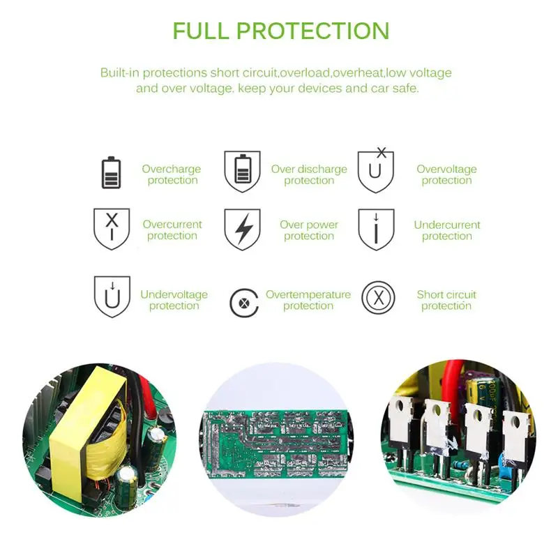 AOZBZ автомобильный преобразователь питания USB зарядное устройство Инструмент 200 Вт DC 12 В к AC 220 В модифицированный синусоидальный адаптер питания автомобиля