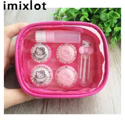 Imixlot Симпатичные контактные Оптические стёкла коробка для хранения Кот Контактные линзы Box Средства ухода для век Средства ухода за