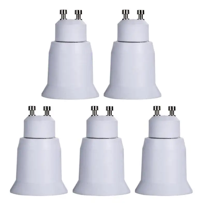 

5pcs/Lot GU10 to E27 Pocket LED Bulb Base Adapters Screw Light Lamp Bulb Holder Socket Converter Lamp Holder Converter