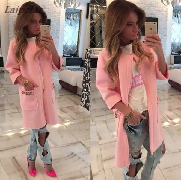 

Autumn Women Long Coat Open Stitch Trench Coat for Women Fashion Chaquetas Mujer Trench Coat for women S M L XL Laipelar
