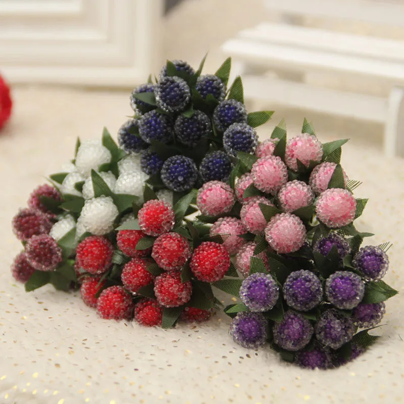

Crystal Berries Artificial Flower Raspberry Fruit Garden Home Wedding Decor Micro Landscaping Decoration Craft DIY Accessories