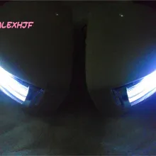 Светодиодный зеркальный фонарь заднего вида с чехлом для Honda Civic 9th 2012-14; Белый светодиодный направляющий-свет DRL+ желтые поворотники