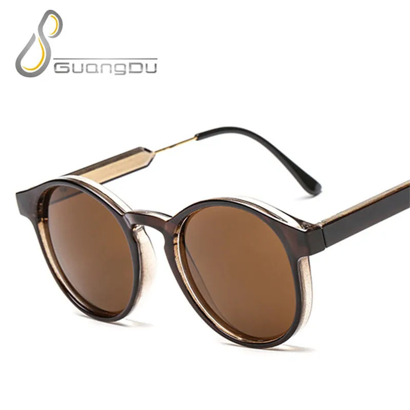 

Unisex Retro Round Sunglasses Women 2018 Luxury Brand Design Trending Products Leopard Yellow Transparent Gothic Carte Glasses