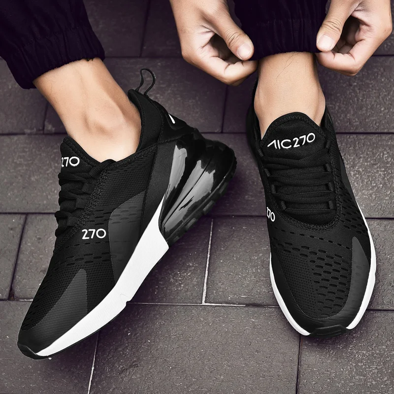 

PUAMSS Men Sneakers Running Shoes 2019 Male Breathable Mesh Outdoor Sports Femme Couple Black Trainers Masculino Shoes Men
