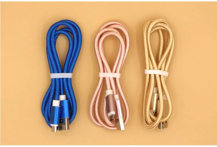 10 шт./лот USB кабель Тип C Micro для Samsung Xiaomi Huawei Быстрая зарядка iPhone X 8 7 6 6S 5 5S SE|Кабели