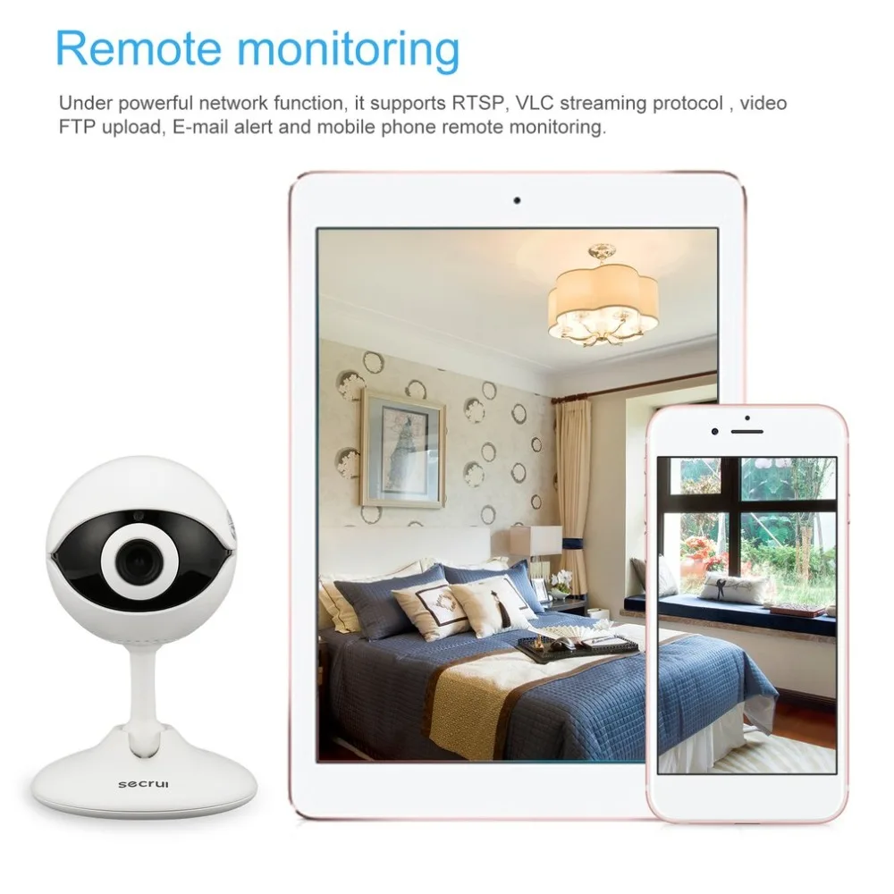 

Secrui N61 Wireless Home Security IP Camera Wireless Mini IP Camera Surveillance CCTV Camera Wifi 720P Night Vision Baby Monitor