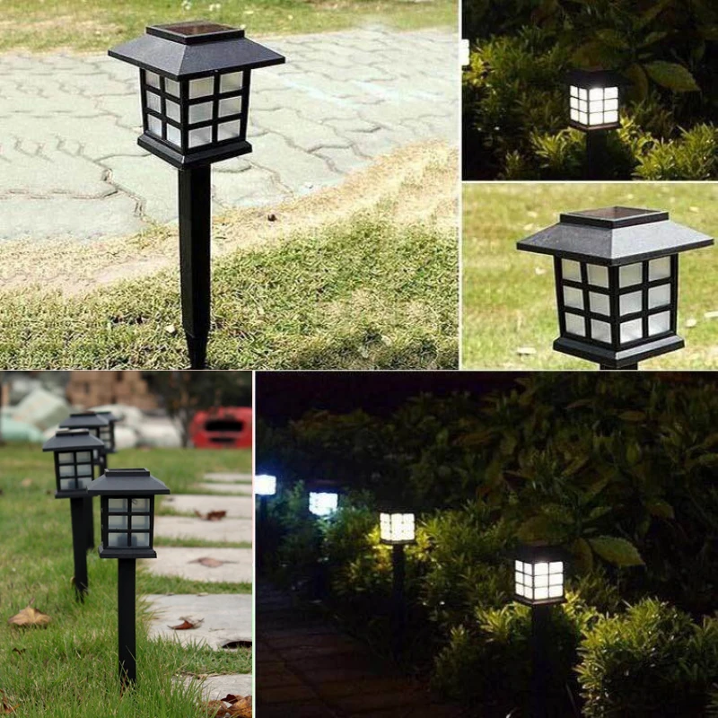 Led Solar Powered Lawn Lamp Outdoor Waterproof Garden Path Lawn Light Solar Bollard Light Led Solar Ground Lights