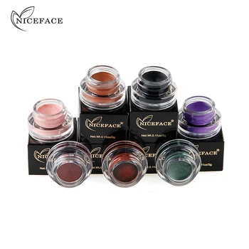 

niceface Brand Single Eye Shadow Makeup Palette Long Lasting Waterproof Pigment White Black Brown Cream Eyeshadow Cosmetics