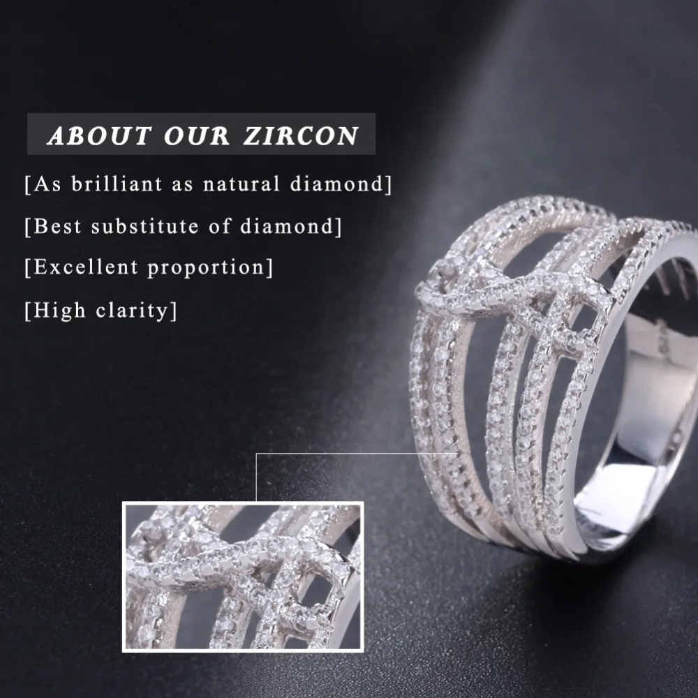 ORSA JEWELS обручальное кольцо для женщин трендовая Бесконечность форма AAA CZ женские обручальные кольца модные вечерние элегантные ювелирные изделия AAOR83