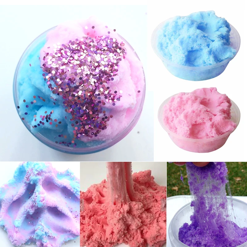 Modeling Clay Color Mixing Cloud Slime Squishy Scented Stress Kids Toy Sludge Cotton Mud Magic Crystal Toys Plasticine | Игрушки и хобби