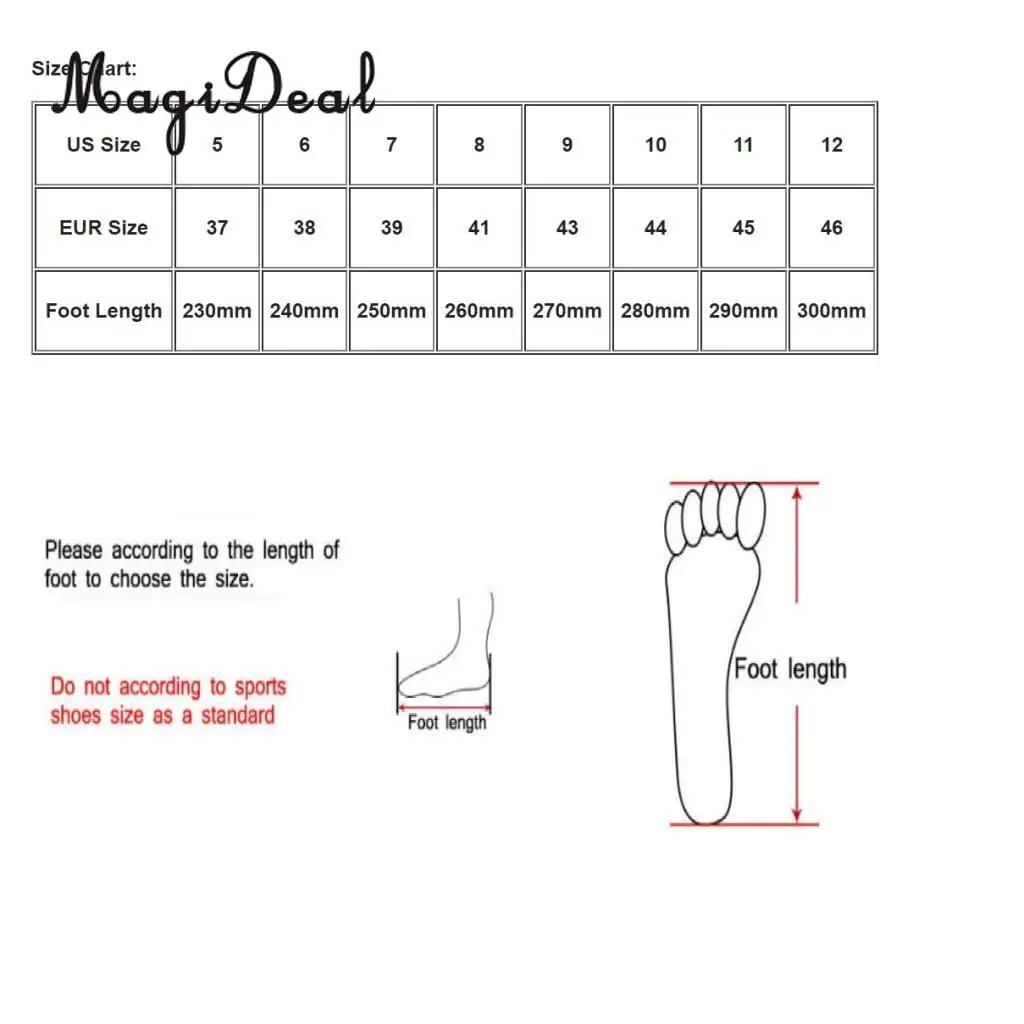 MagiDeal Professional 5mm Neoprene Wetsuit Shoes Beach Antiskid Scuba Diving Boots Snorkeling Jetski Kayak Fishing Swim Fins