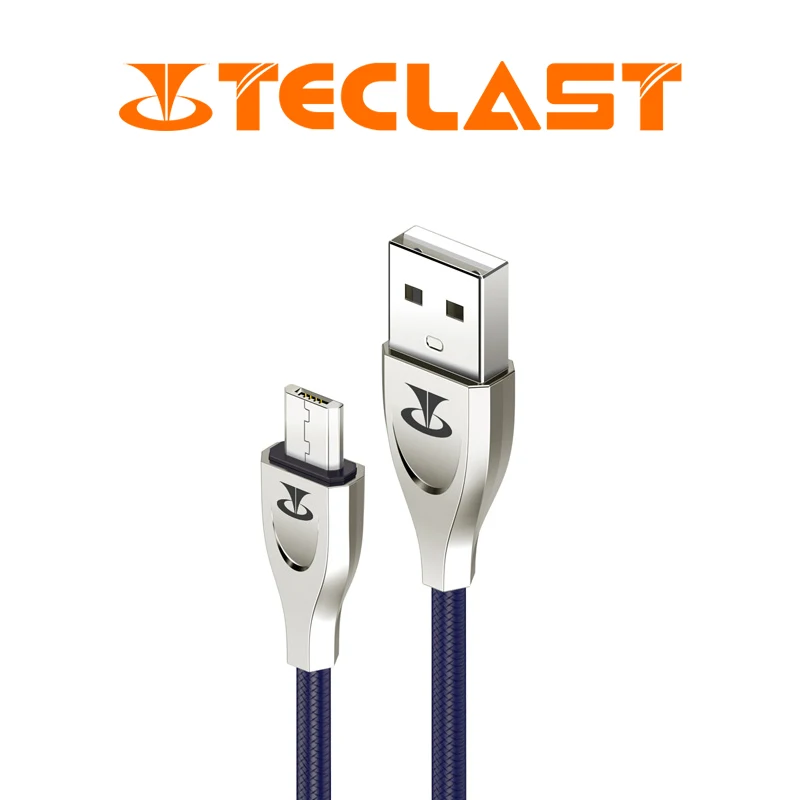 

Teclast A10 fireproff Zinc Alloy Cable 2.4A Fast Charger USB Cable For Lighting Type C Micro USB Data Sync Cable