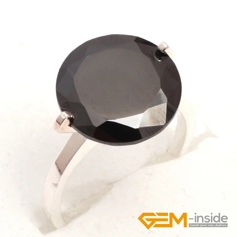 

Ring:14mm Natural Stone (Black agat, Opalite) Beads Tibetan Silver Base, Classical Ring For Party Send By Random Hot Item !