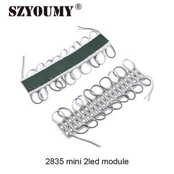 

SZYOUMY 2000 Pcs/Lot 2835 LED Modules Waterproof IP65 Led Modules DC 12V SMD 2 Leds Sign Led Backlights For Channel Letters