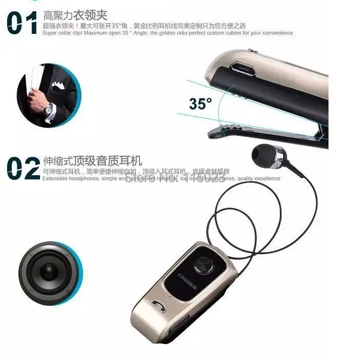 Модернизированная версия беспроводной Bluetooth 4,0 звонки на наушники напоминают вибрацию износа клип для телефона беспроводной микрофон наушник