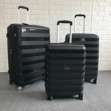 Модный багаж на колёсиках 20 24 28 размер PP бренд spinner чемодан на колесиках устойчивая к царапинам дорожная сумка износостойкая посадочная коробка