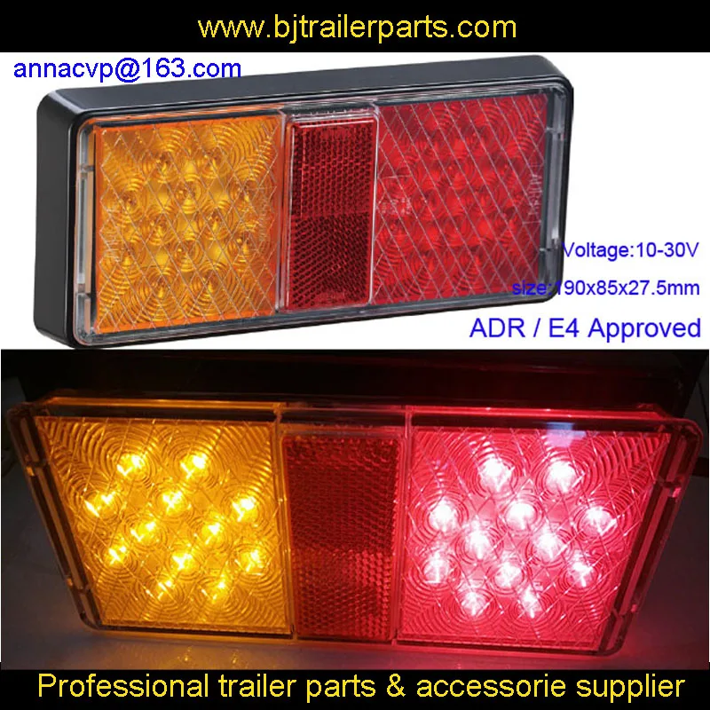 

E4 ADR APPROVED 10-30V TRUCK COMBINATION LAMP / TRAILER LED LIGHTS TRAILLIGHT / TURN SIGNAL / STOP BRAKE LIGHT T SUBMERSIBLE