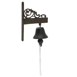 Новый Safurance Винтажный стиль коричневый металлический чугунный дверной звонок настенный садовый Декор дверной домофон