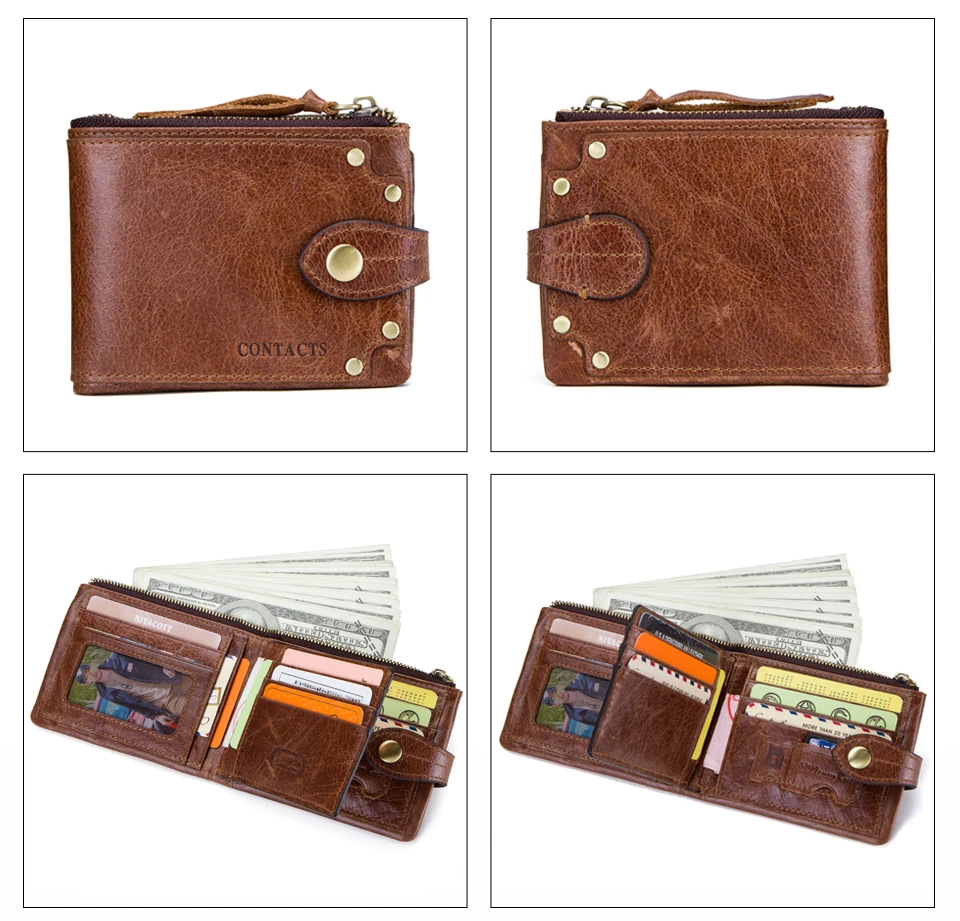 Мужской кошелек из натуральной кожи, кошелек для монет, маленький клатч, кошелек для мужчин, Винтажный дизайн, сумка для денег, держатель для карт, портфель